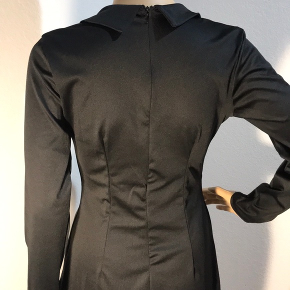 👠 NEW Women’s Black Long Sleeve Career Dress - Picture 5 of 8